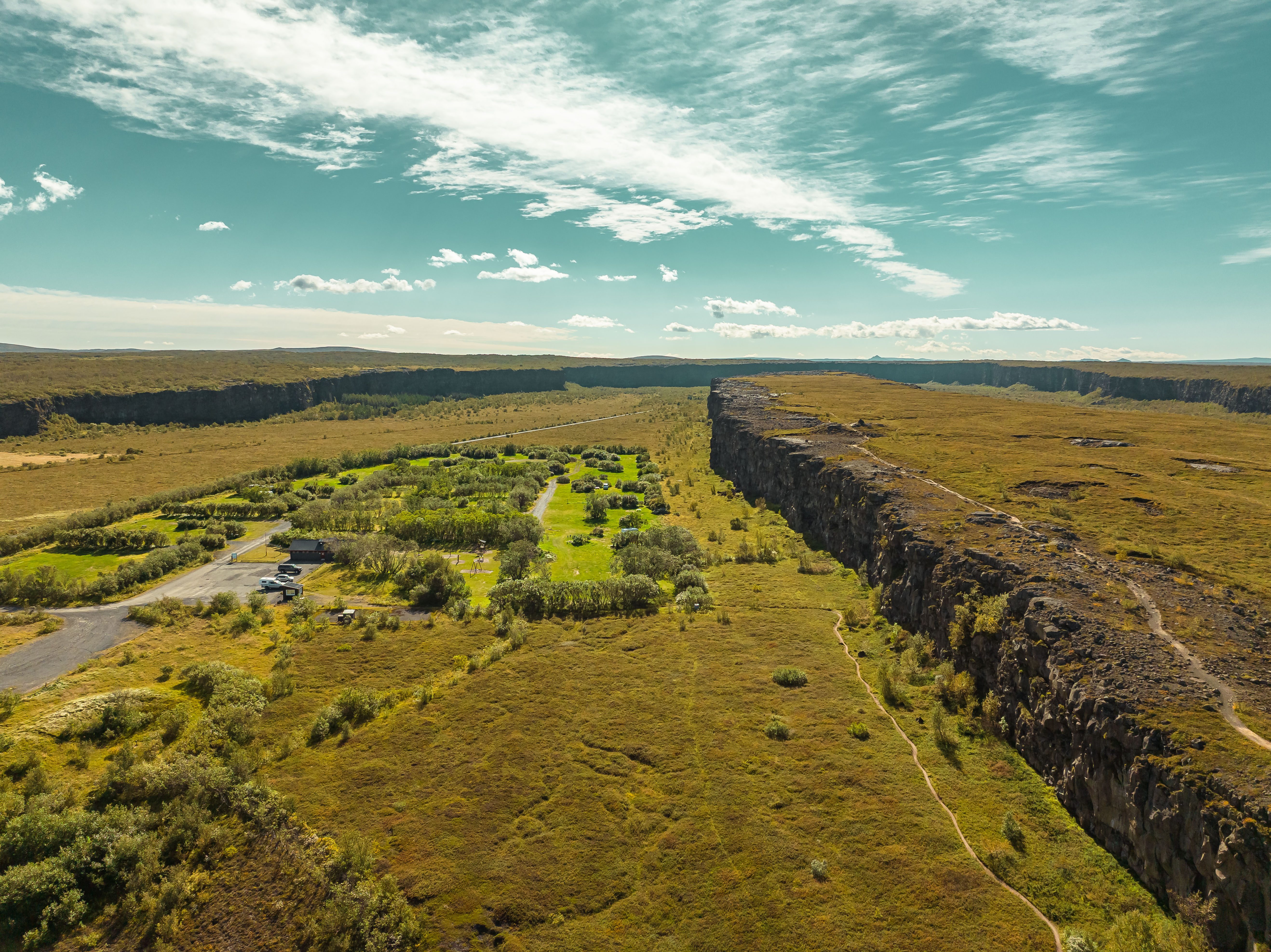 Ásbyrgi Canyon Camp Site Northern Iceland