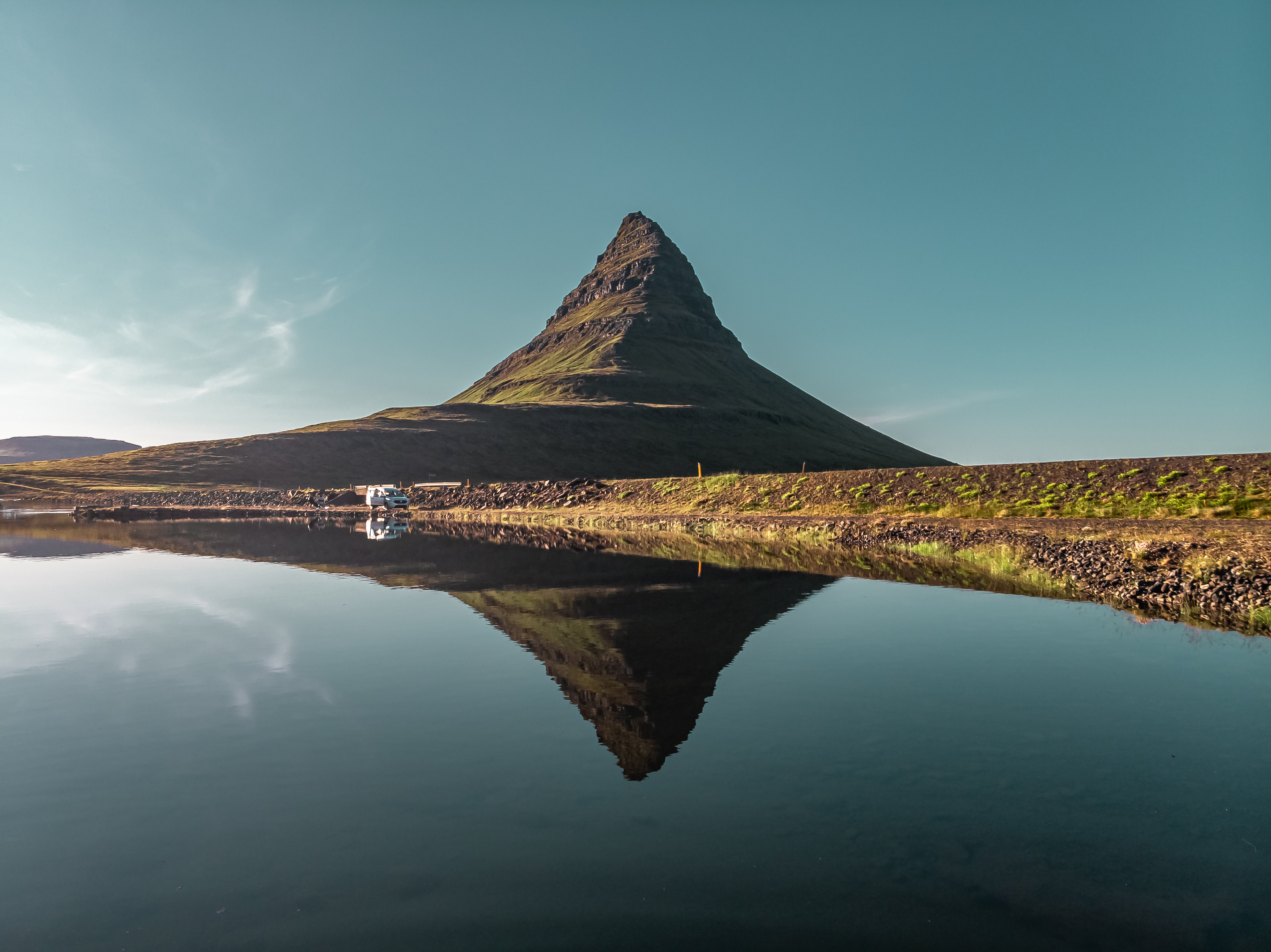 The mesmerising Kirkjufell mountain in Snæfellsnes, Iceland.
